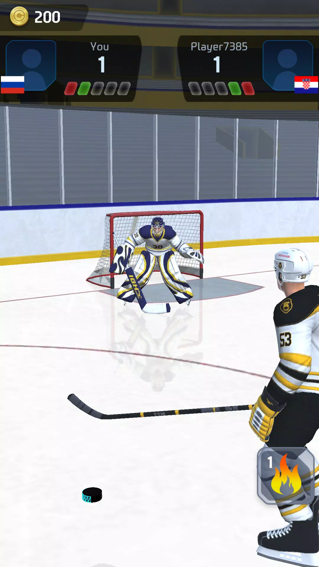 Hockey Game Stars 3D Скриншот 1