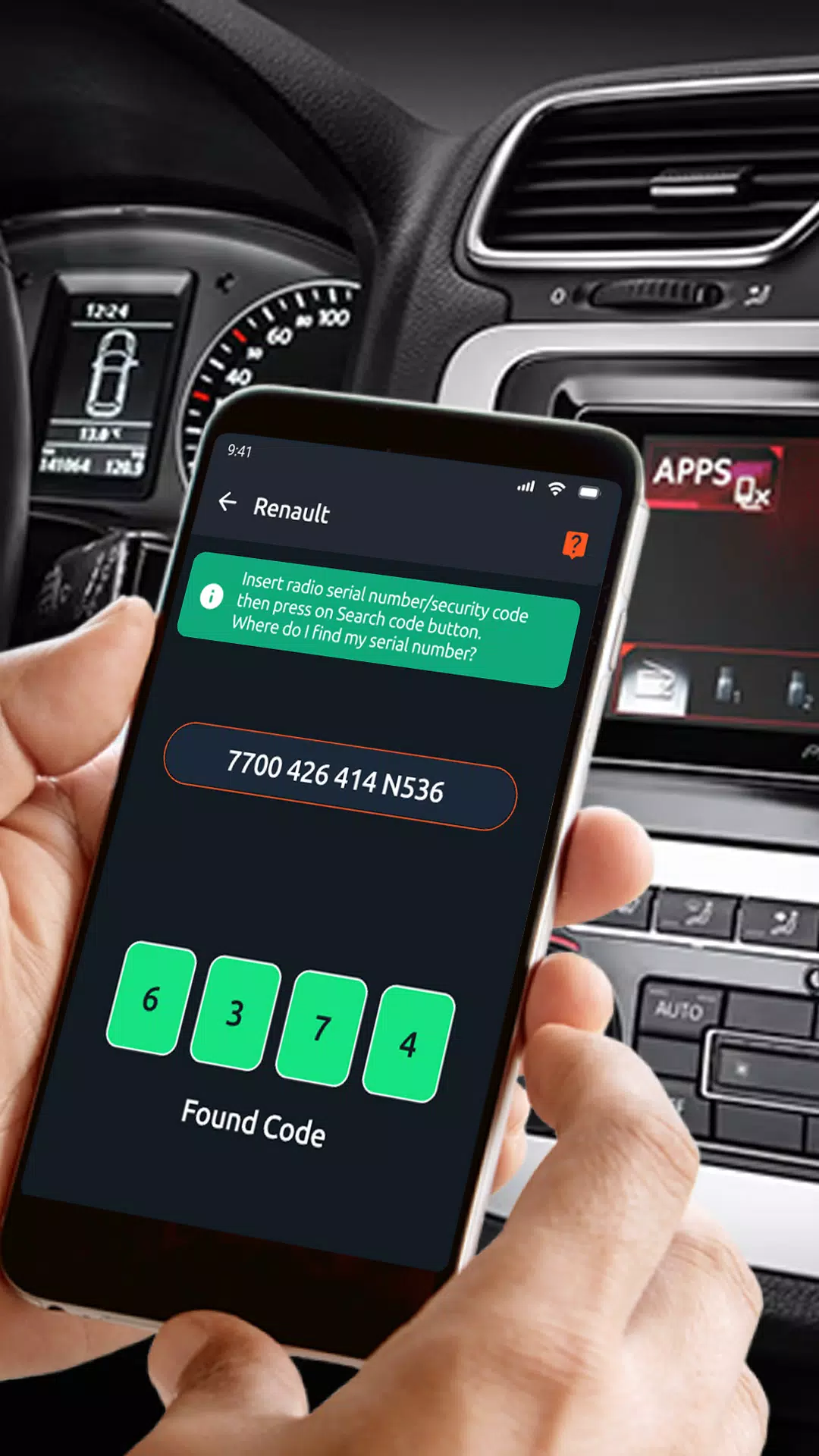 Radio Code Generator Unlocker Скриншот 1