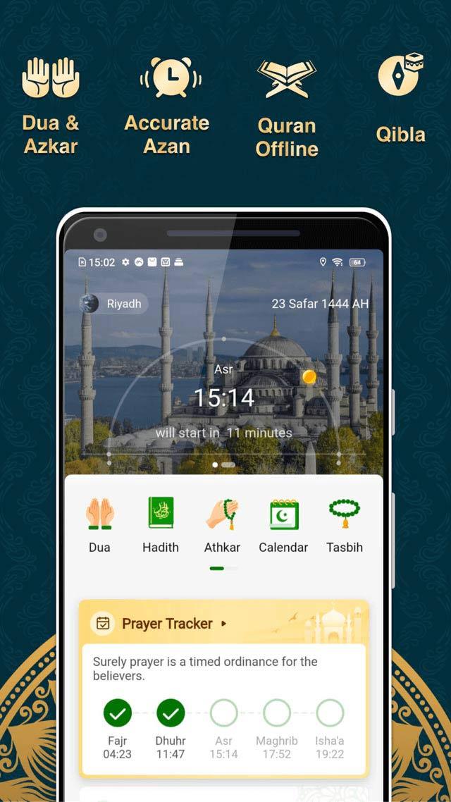 Muslim Muna:Prayer Times,Quran Ekran Görüntüsü 1