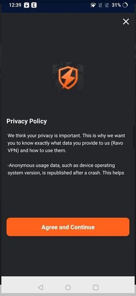 Ravo VPN Скриншот 1