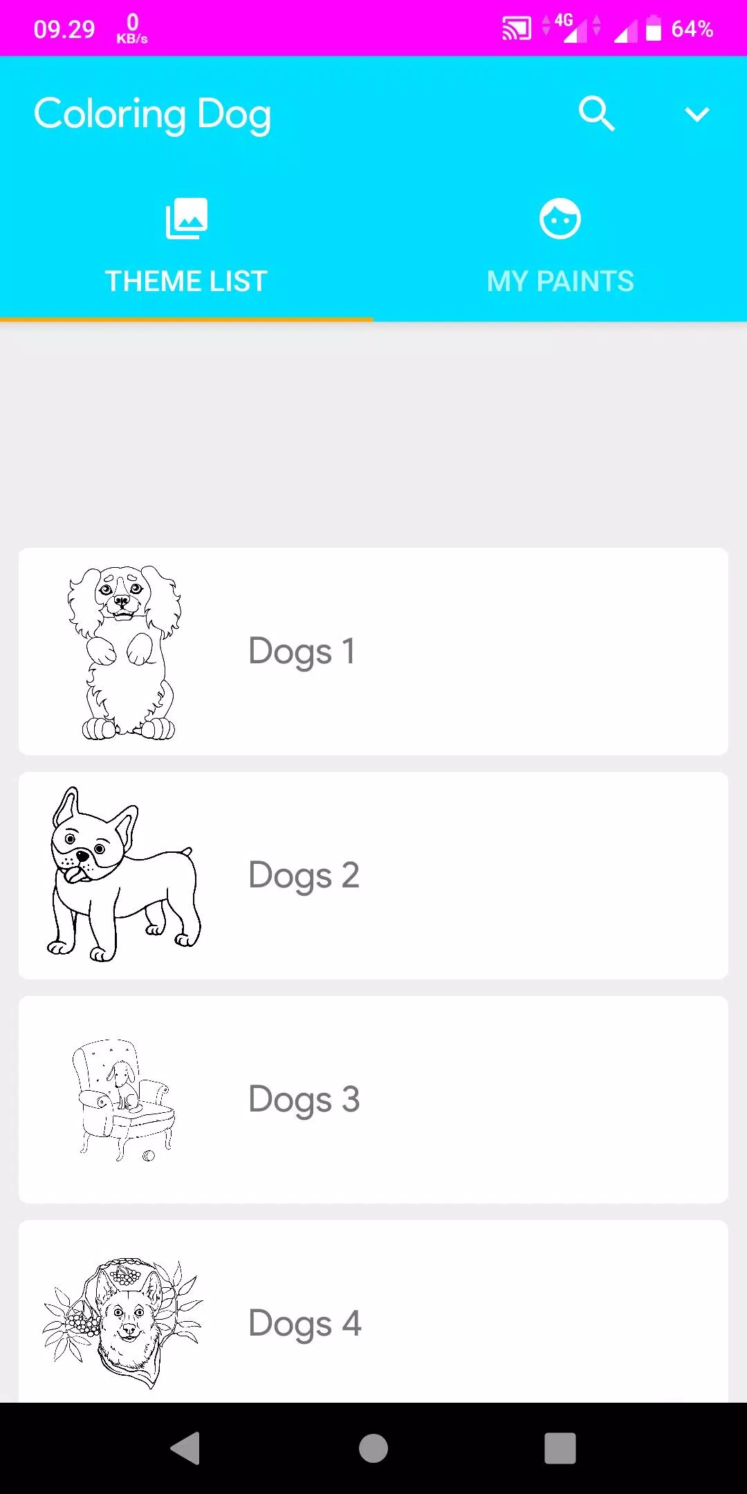 Coloring Dogs Captura de tela 1