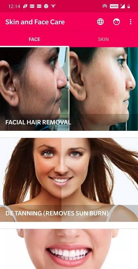 Soins de la peau et du visage Capture d'écran 2