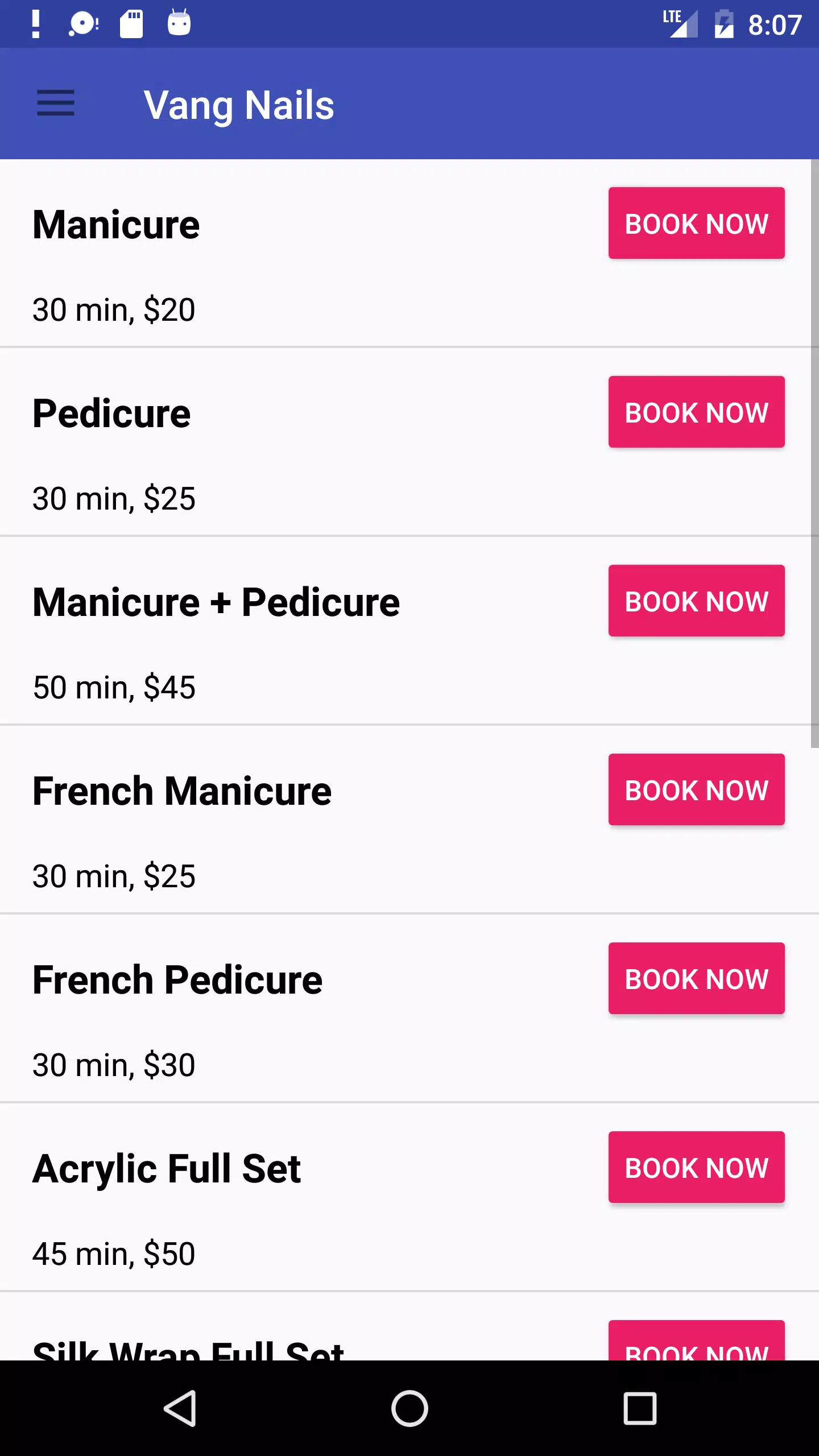 Vang Nails - Demo Captura de tela 3