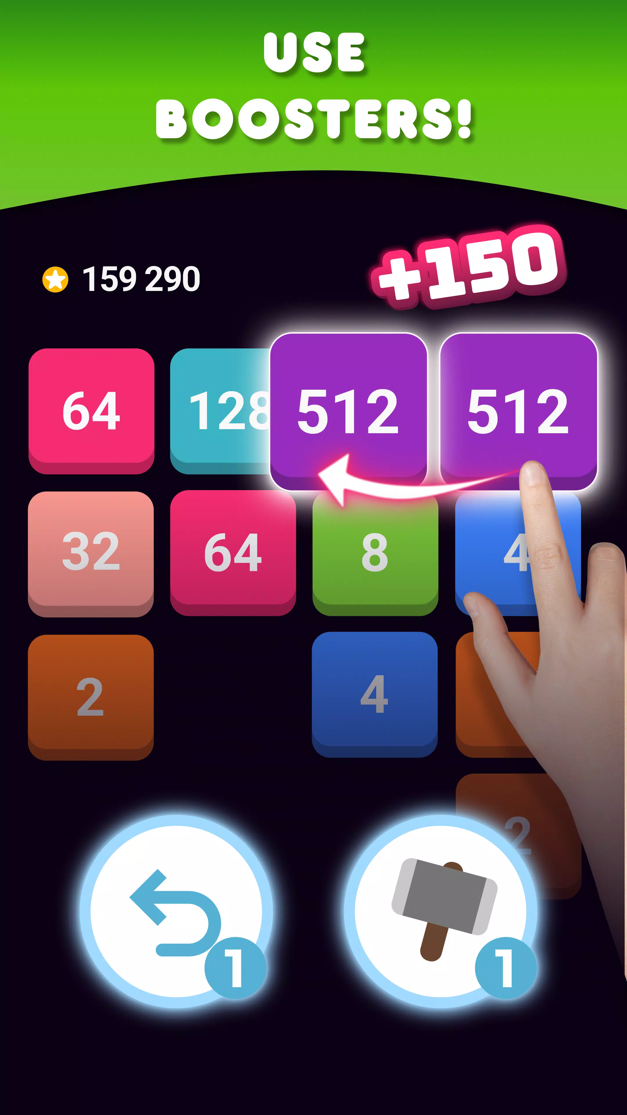 2048: Puzzle Game! Merge Block ภาพหน้าจอ 4