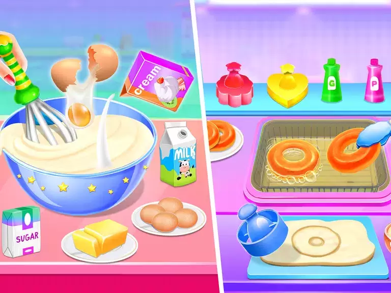Make Donuts Game - Donut Maker ဖန်သားပြင်ဓာတ်ပုံ 2
