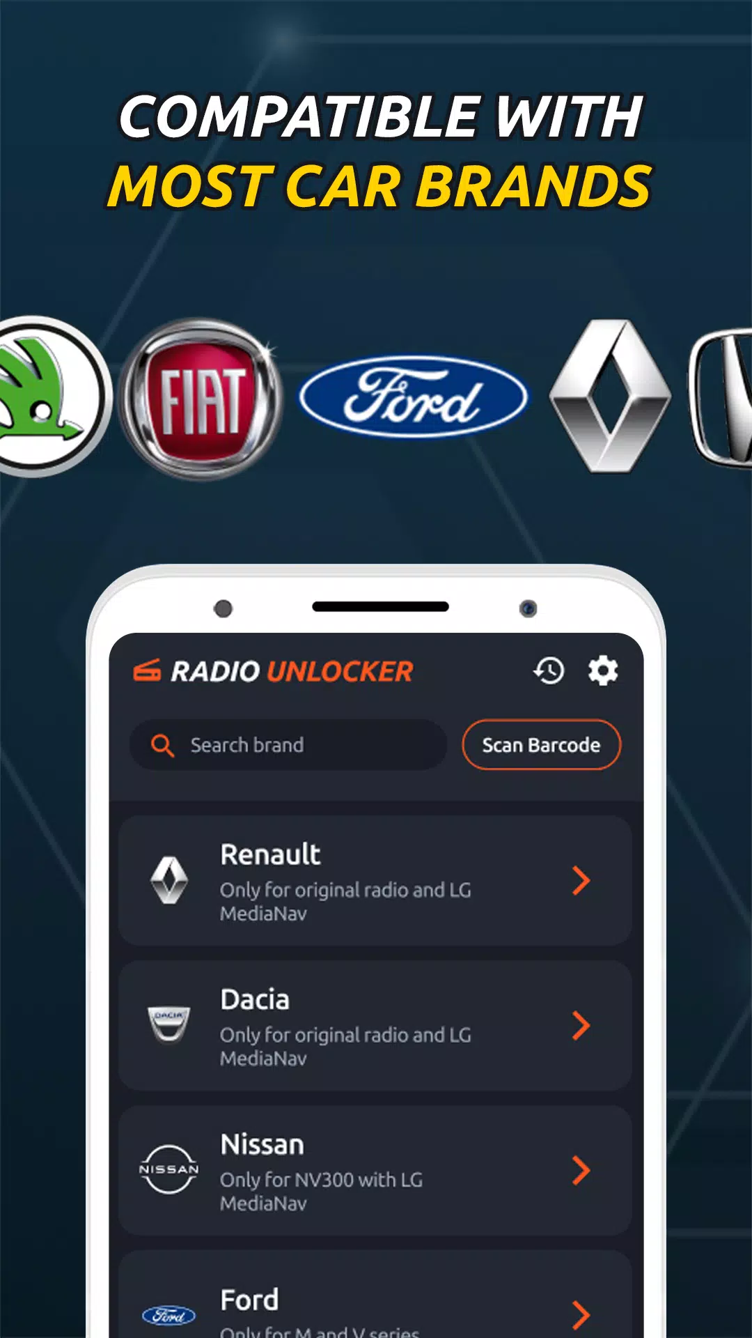 Radio Code Generator Unlocker Скриншот 3