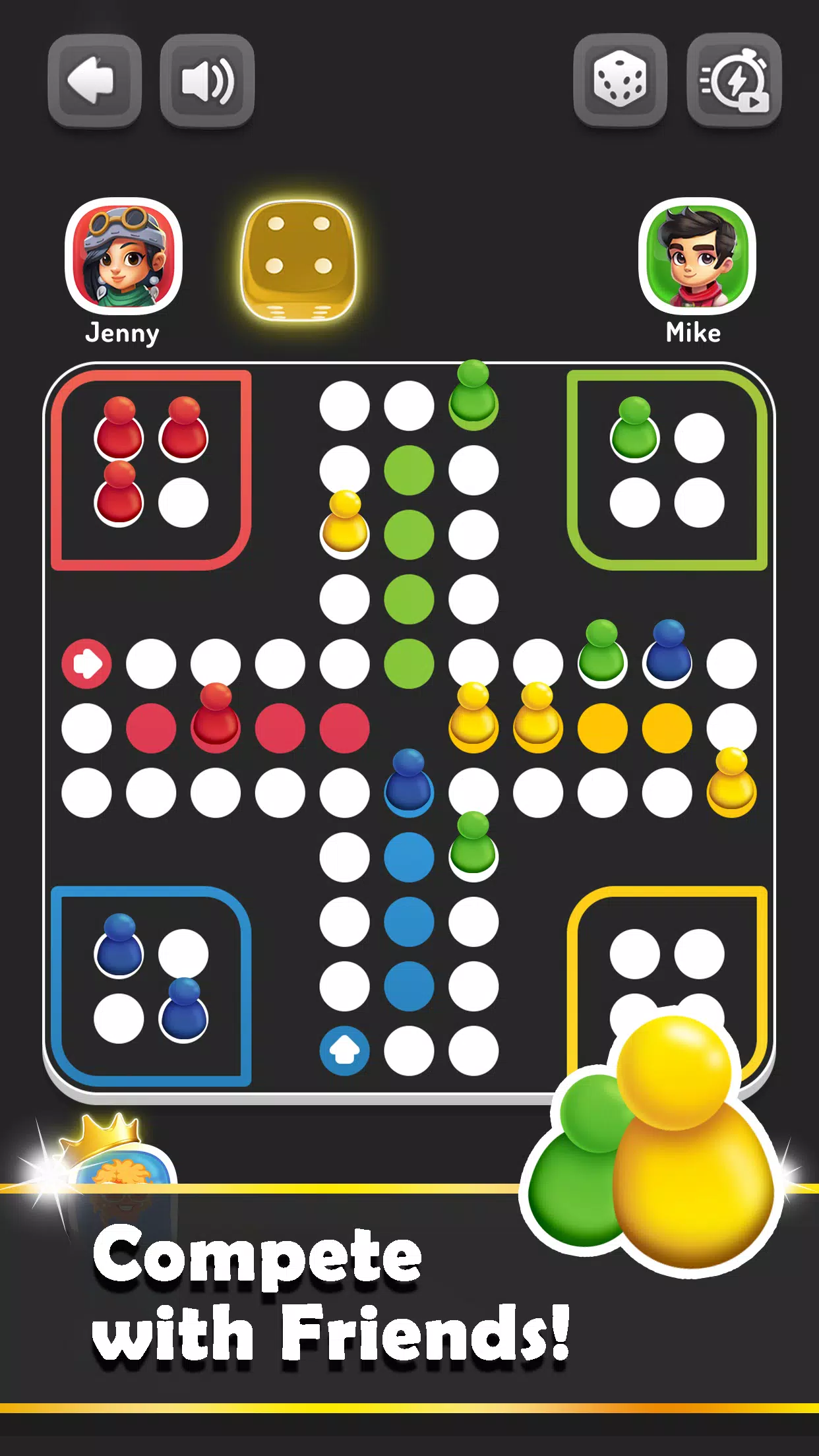 Ludo Trouble スクリーンショット 1