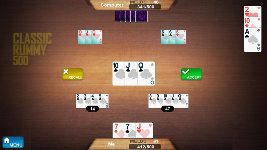 Rummy 500 Zrzut ekranu 2