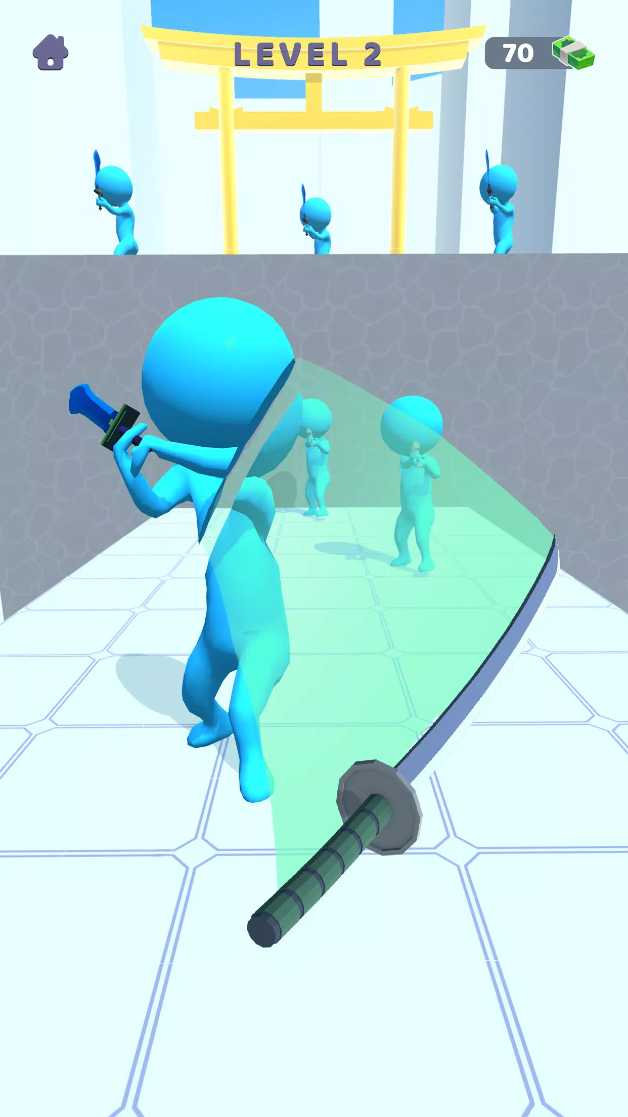 Sword Play! Ninja Slice Runner Скриншот 1