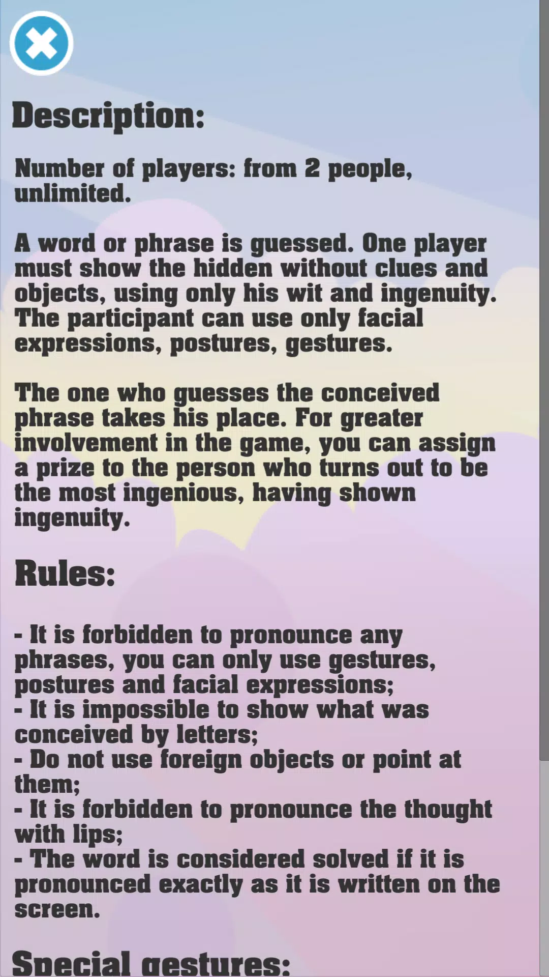 Show me: game for the party Скриншот 2