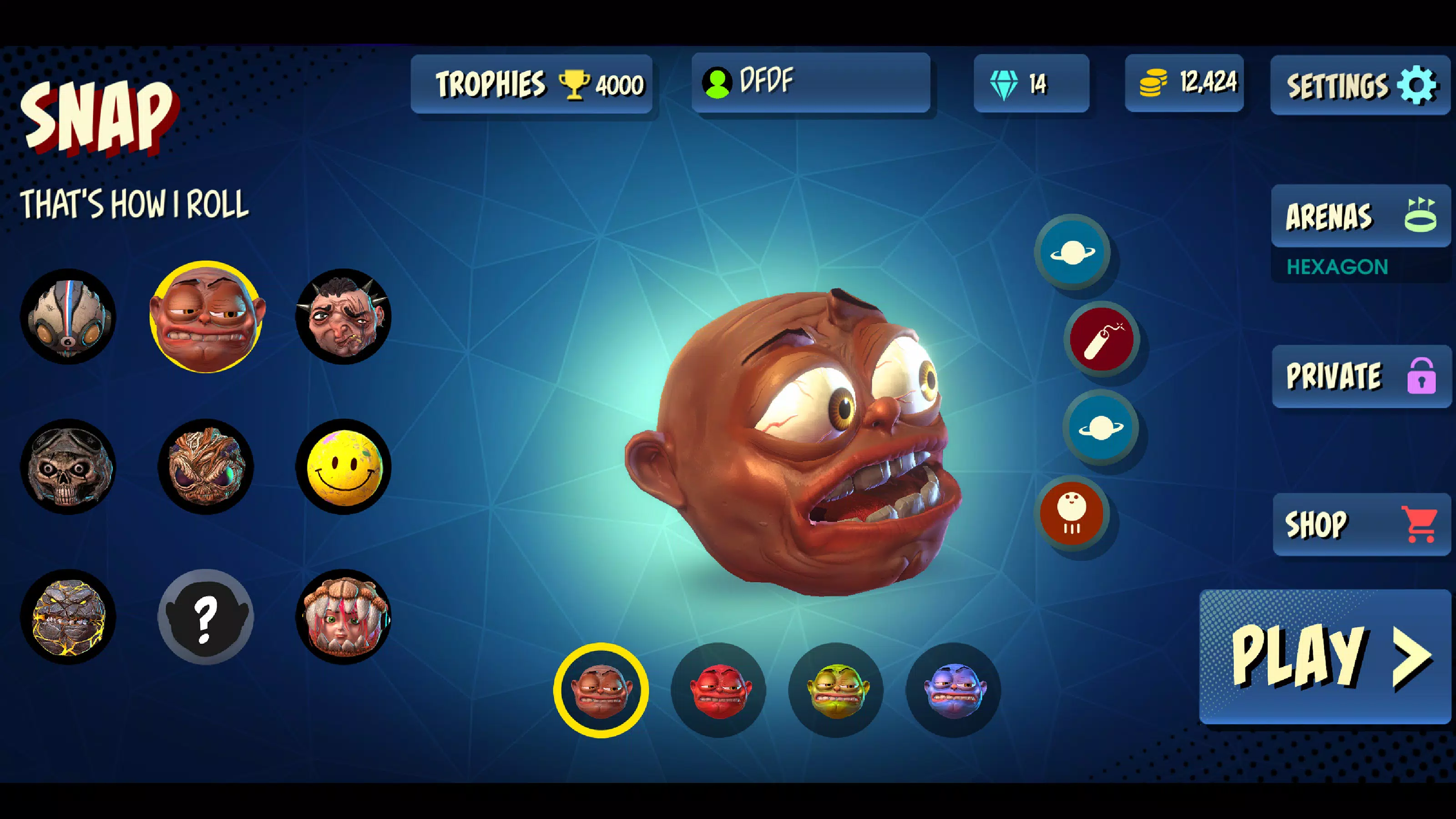Rolling Heads Скриншот 2