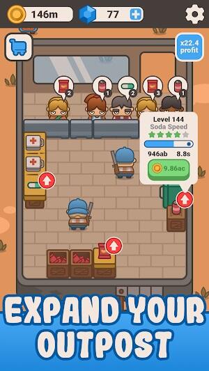 Idle Outpost: Upgrade Games スクリーンショット 3