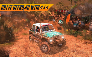 Offroad Jeep Driving Simulator Скриншот 3