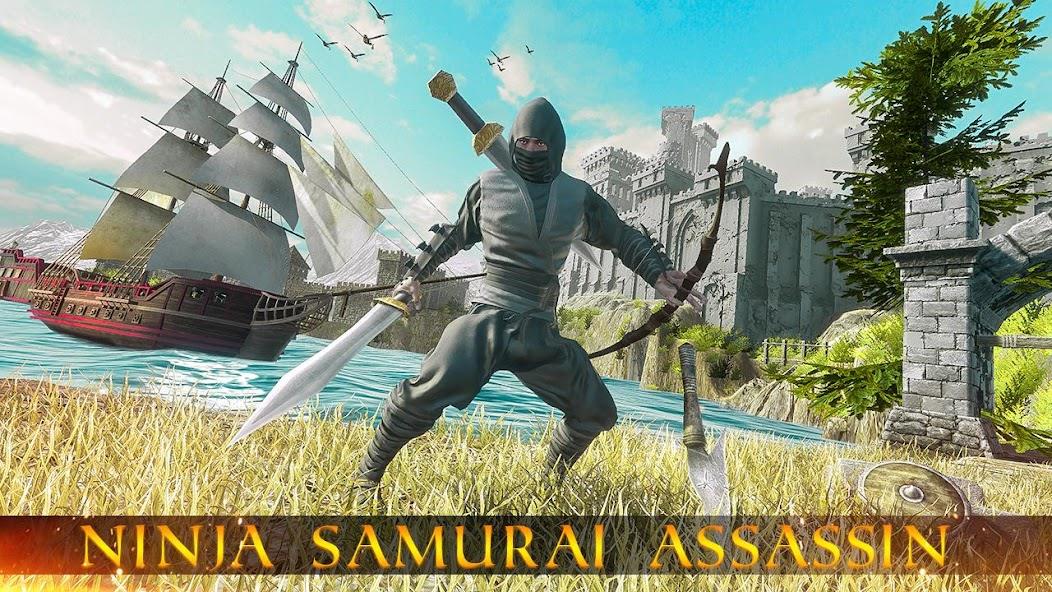 Ninja Samurai Assassin Hunter Mod Ảnh chụp màn hình 3