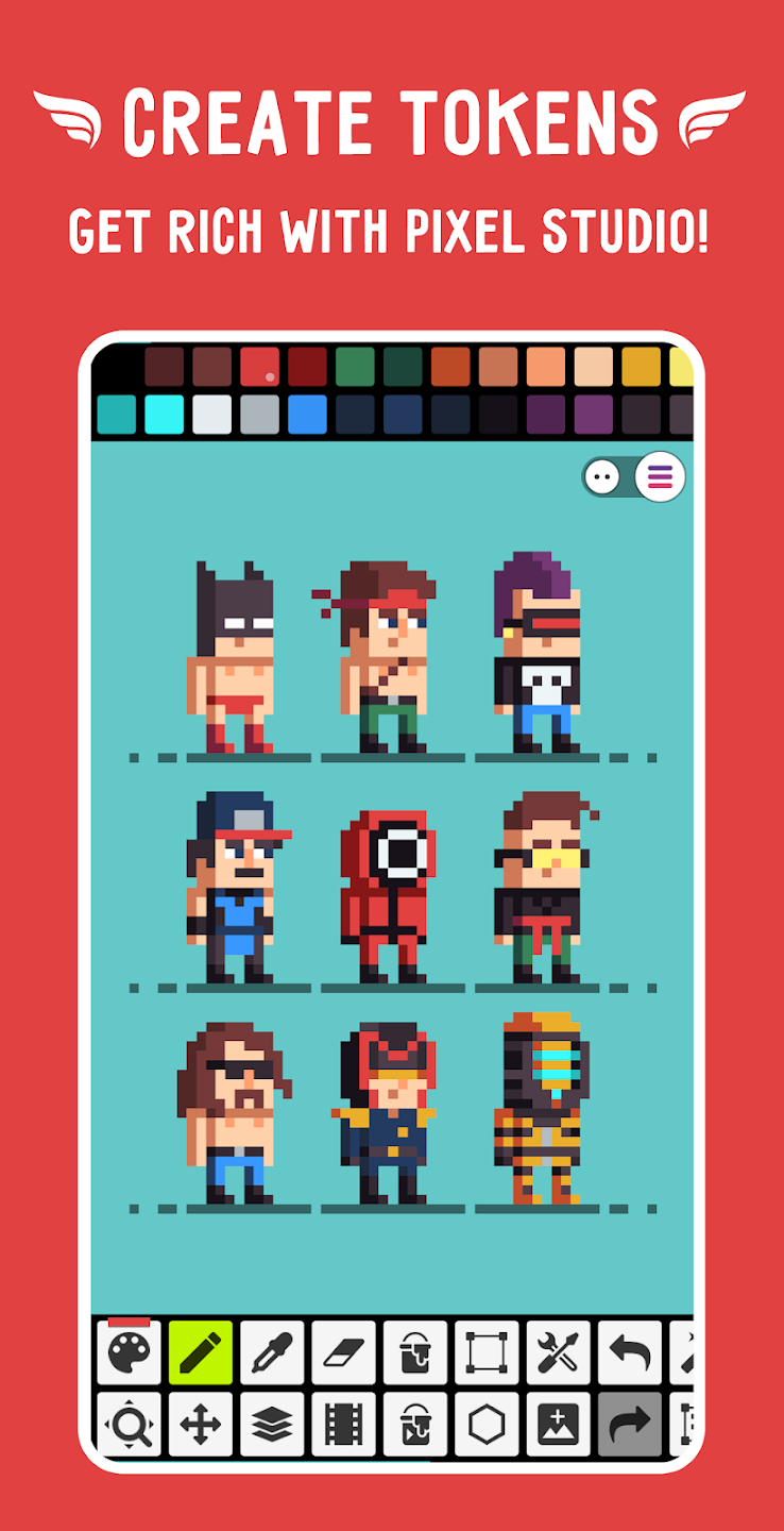 Pixel Studio Family Pixel art editor for Family应用截图第2张