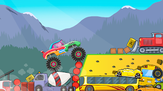 Kids Monster Truck Racing Game Schermafbeelding 2