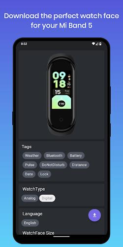 Mi Band 5 Watch Faces স্ক্রিনশট 3
