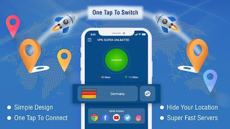 VPN Super Unlimited : Fast VPN應用截圖第2張
