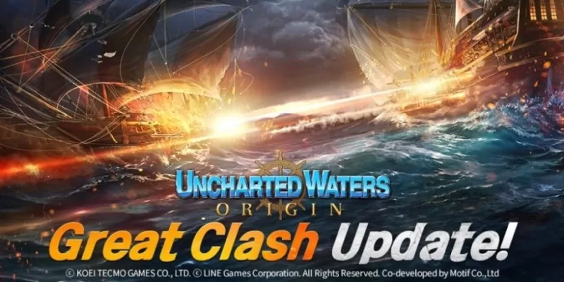 「Uncharted Waters Originは、リアルタイムのPVPモード、Great Clash、Updentで発表されます」
