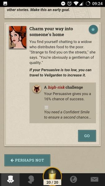 Fallen London Скриншот 3