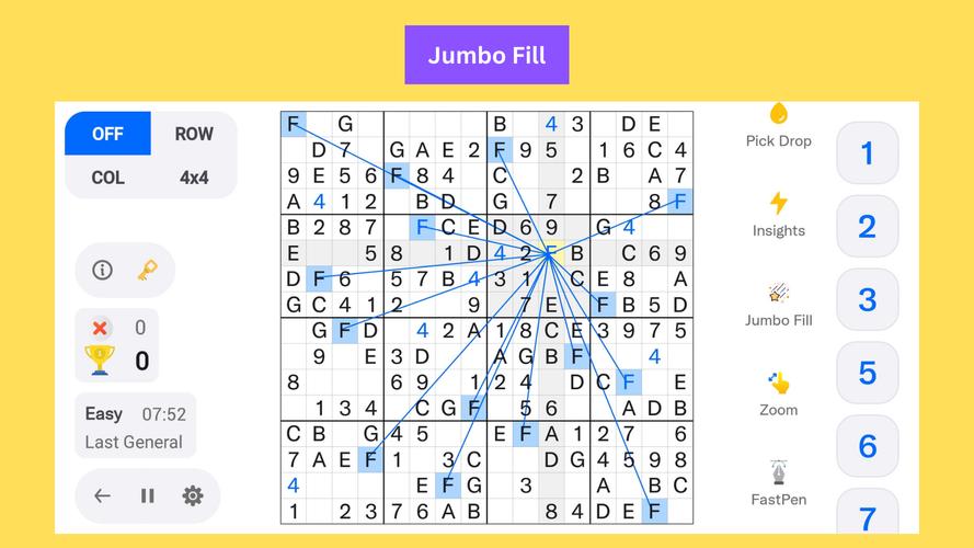16x16 Giant Classic Sudoku Скриншот 4