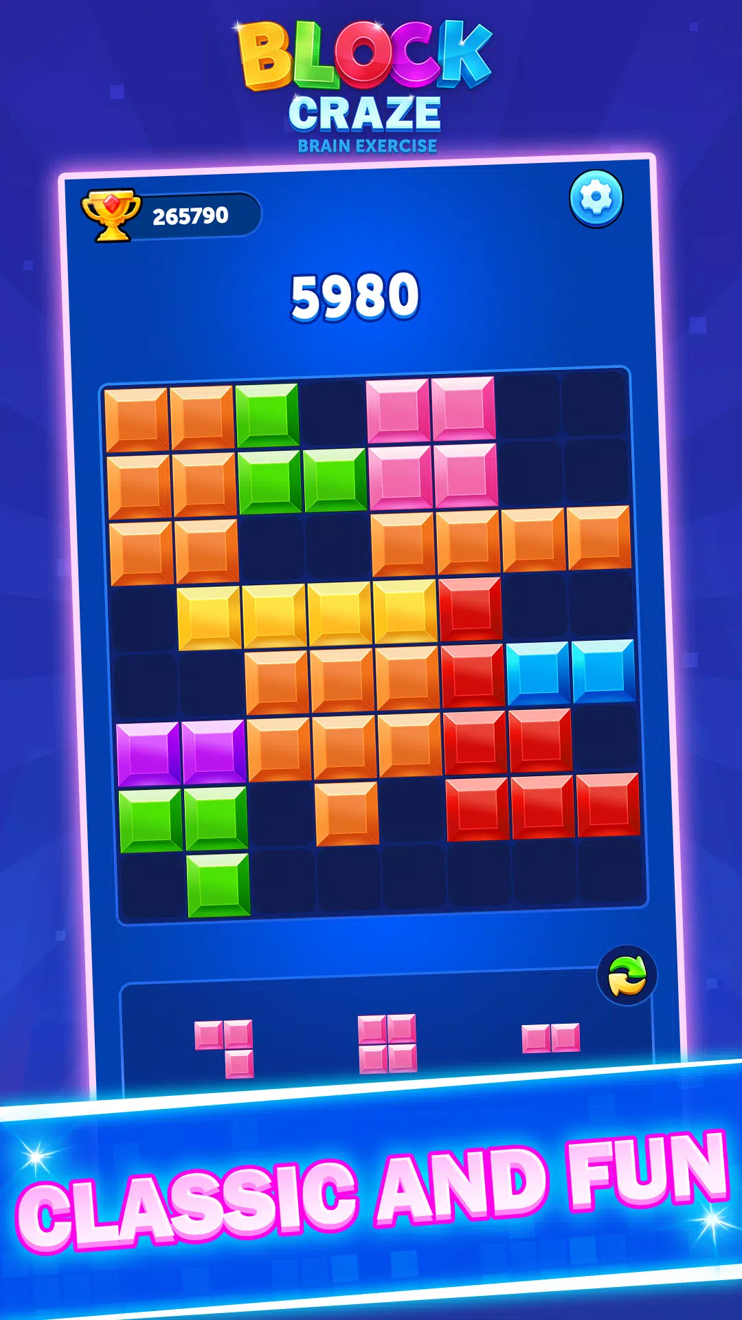 Schermata Block Craze：Brain Exercise 4