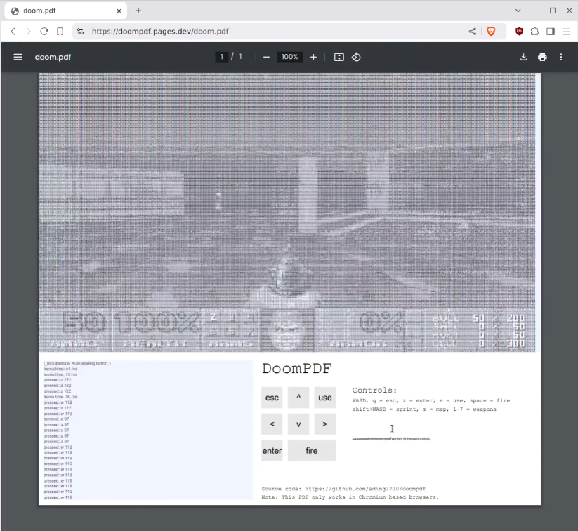 Doom Now Playable in PDF Format