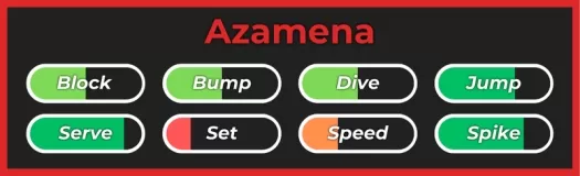 Stile Azamena dall'esperienza Roblox di Haikyuu Legends