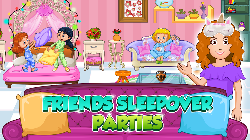 My Home City Pajama Party Скриншот 2