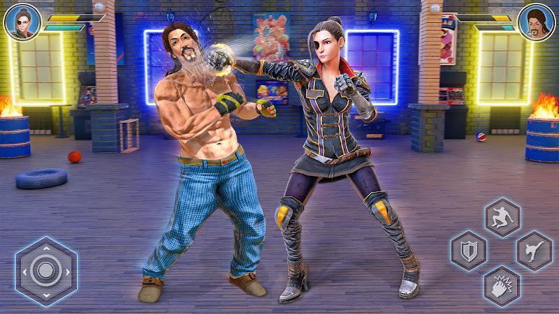 Fighting games: Karate Kung Fu Tangkapan skrin 4