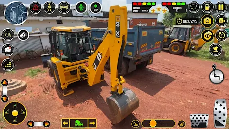 Snow Excavator Construction 3D Zrzut ekranu 2