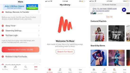 Musi : Simple Music Streaming Advice Tangkapan skrin 2