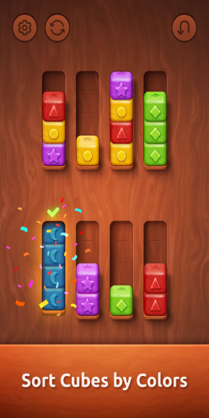 Colorwood Sort Puzzle Game Mod Скриншот 1