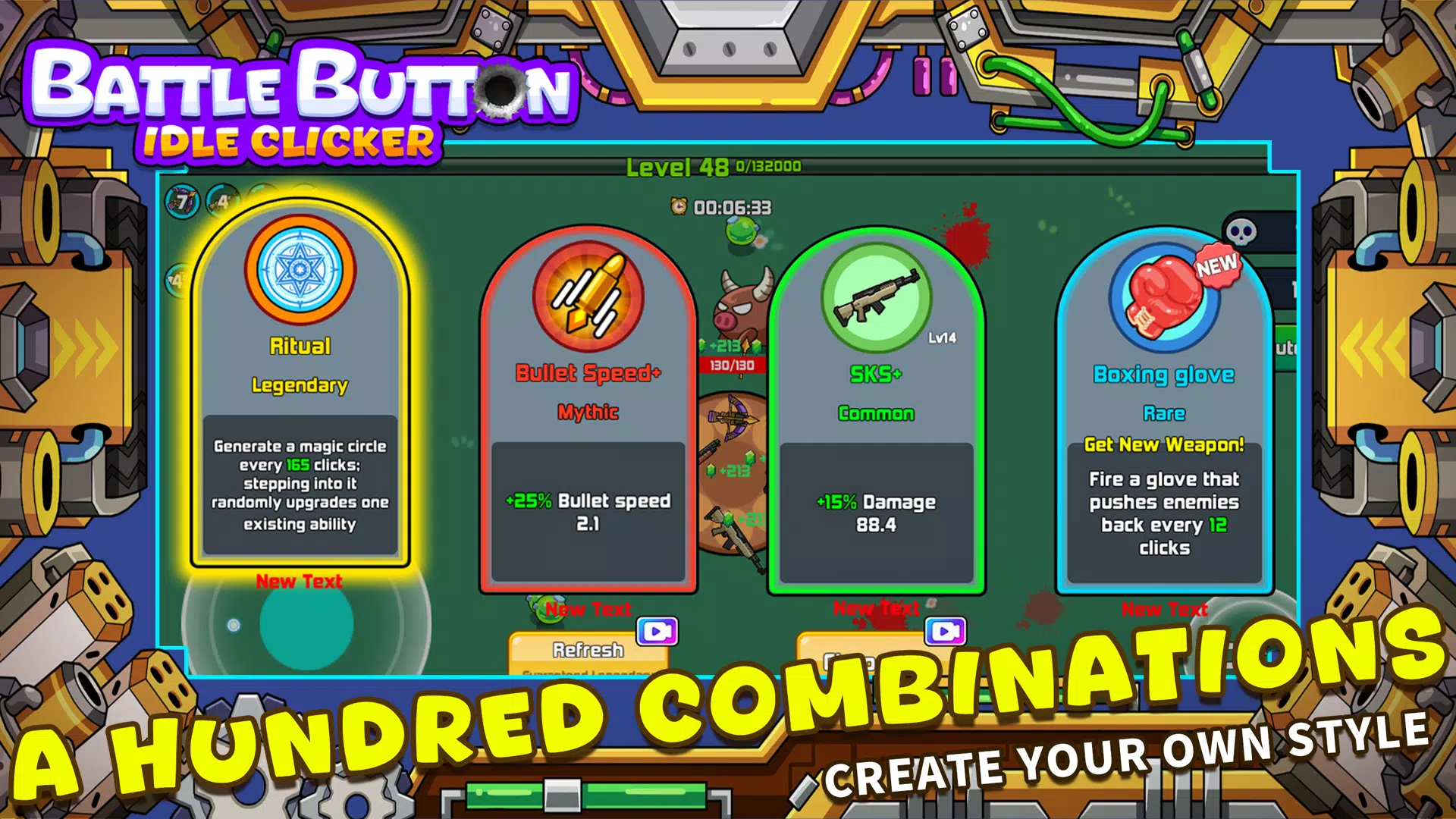 Battle Button - idle clicker Скриншот 4