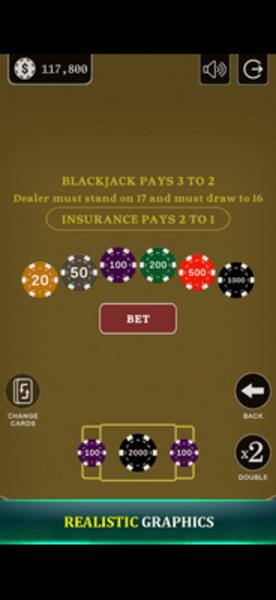 Blackjack 21 - Side Bets Screenshot 3