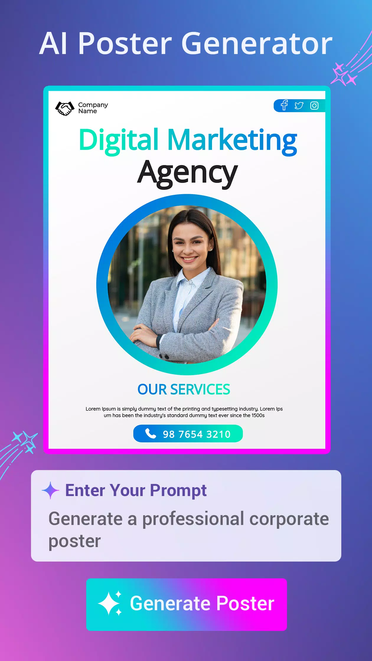 Poster Maker AI flyer maker Screenshot 2