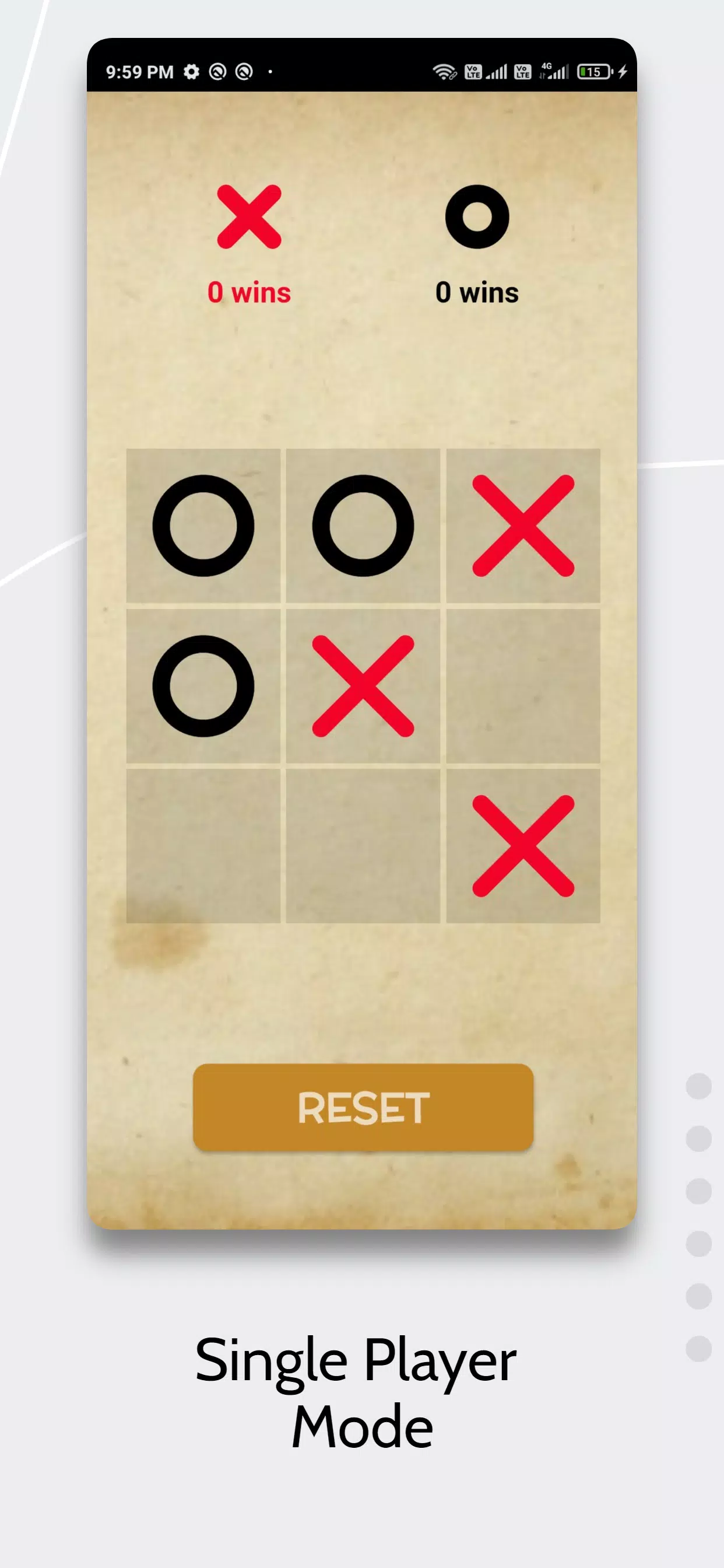 Tic Tac Toe AI Game Ekran Görüntüsü 2