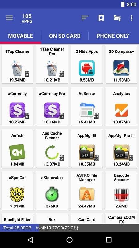AppMgr Pro III Скриншот 1