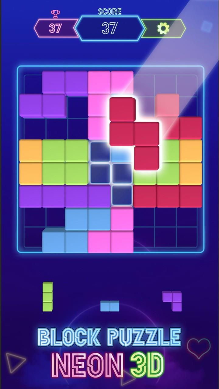 Block Neon 3D : Disco Puzzle Screenshot 4