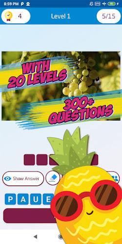 Guess the fruit name game Tangkapan skrin 3