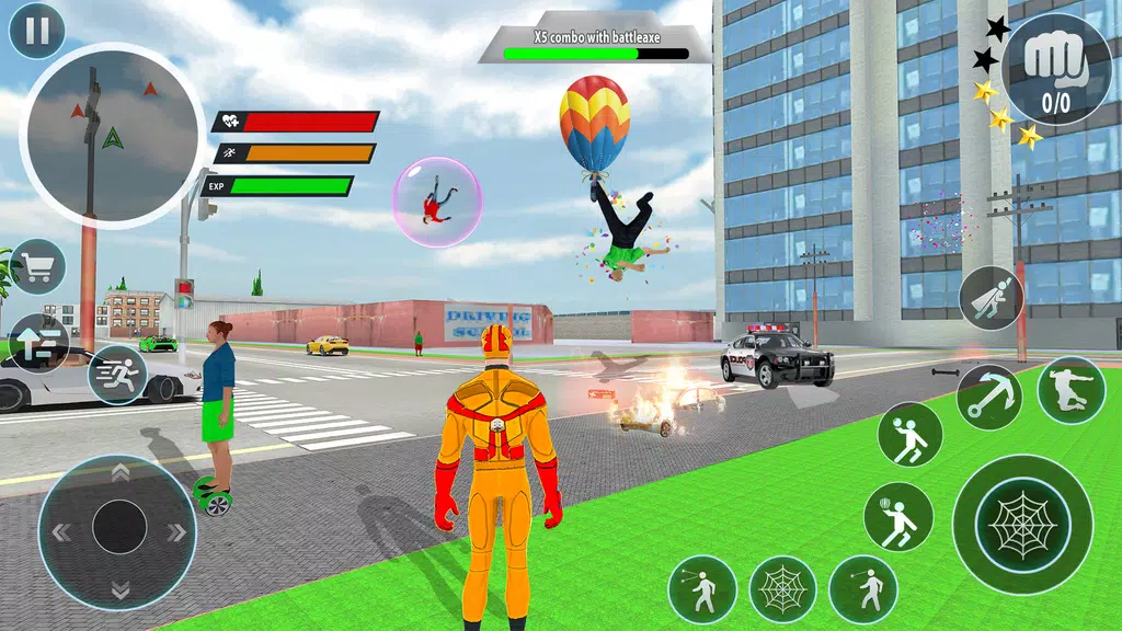 Police Robot Rope Hero Game 3d Captura de tela 4