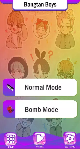 BTS Chibi Piano Tiles Скриншот 3