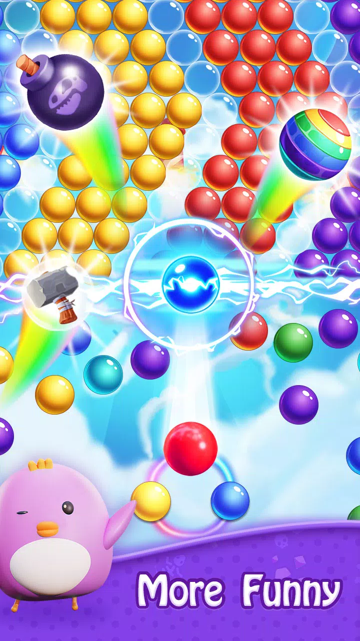 Bubble Shooter - Dino Match Ekran Görüntüsü 1