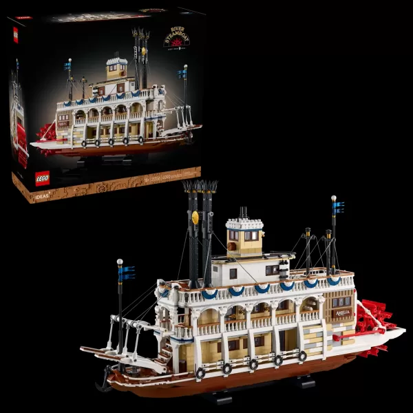 LEGO представляет сложную модель речного парохода, посвященную американскому наследию