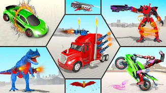 Robot Game Mobil pmk Car Games 스크린샷 2