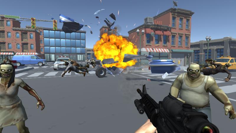 Zombie Shooting 3D Offline Скриншот 1