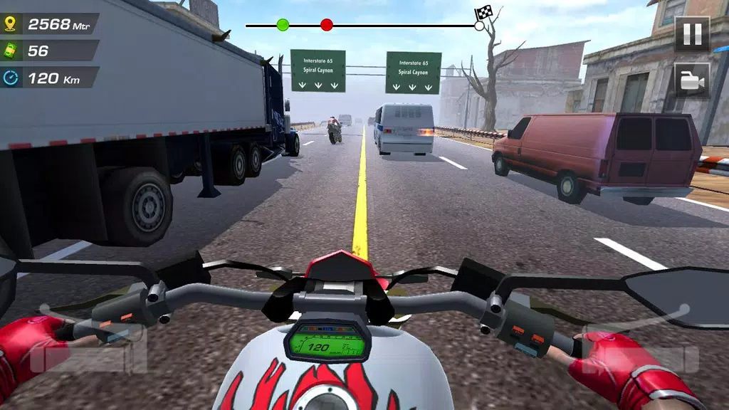 Highway Moto Rider 2: Traffic應用截圖第1張