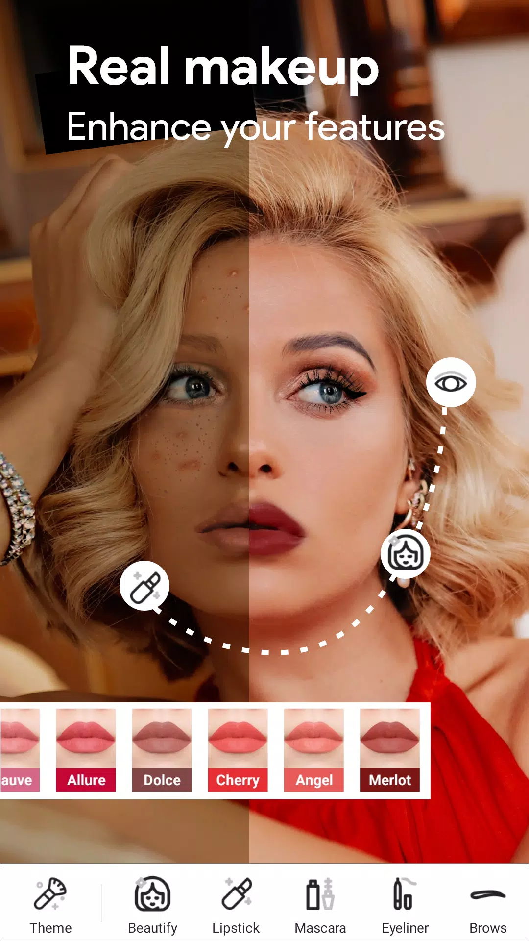 Beauty Camera Selfie Makeup Ekran Görüntüsü 1