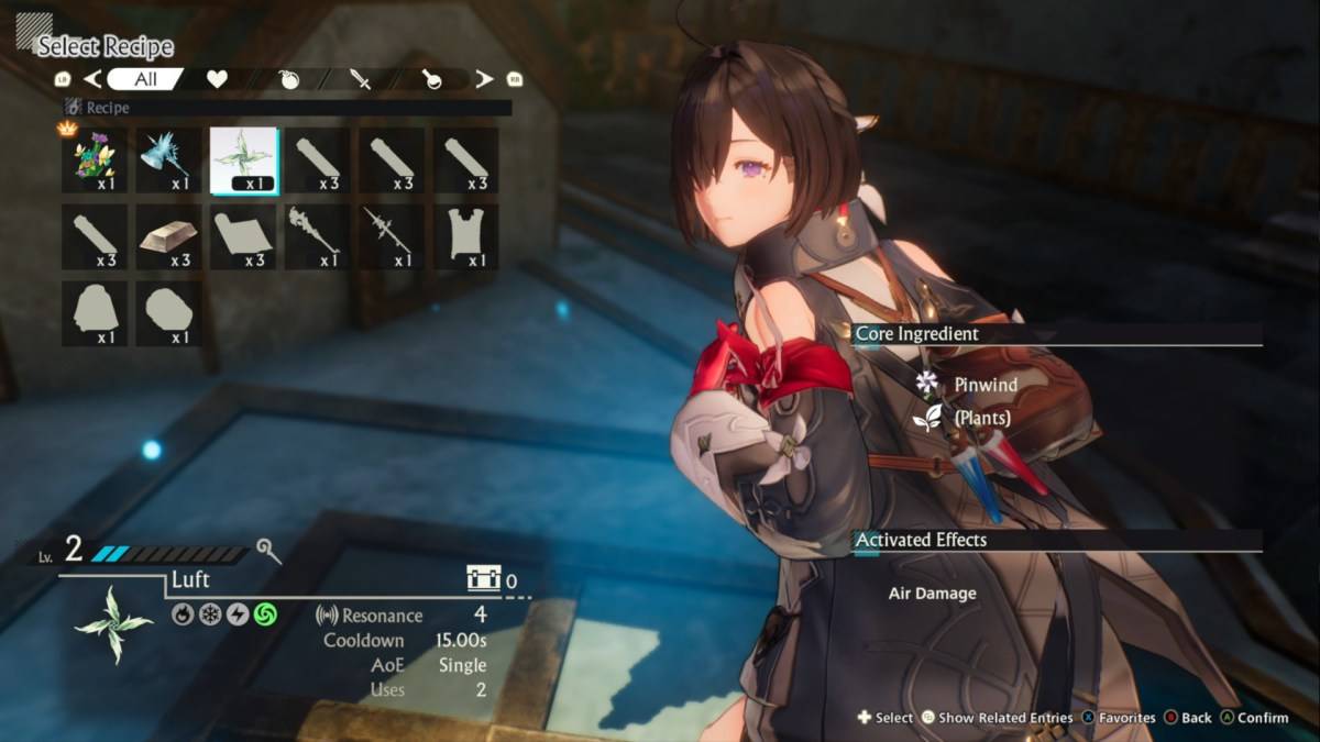 Synthesis Types in Atelier Yumia