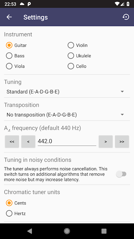 Strobe Tuner Pro: Guitar Tuner Screenshot 1